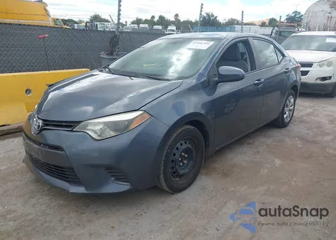 2015 Toyota Corolla Le из США, поврежденный, VIN 5YFBURHE0FP241234